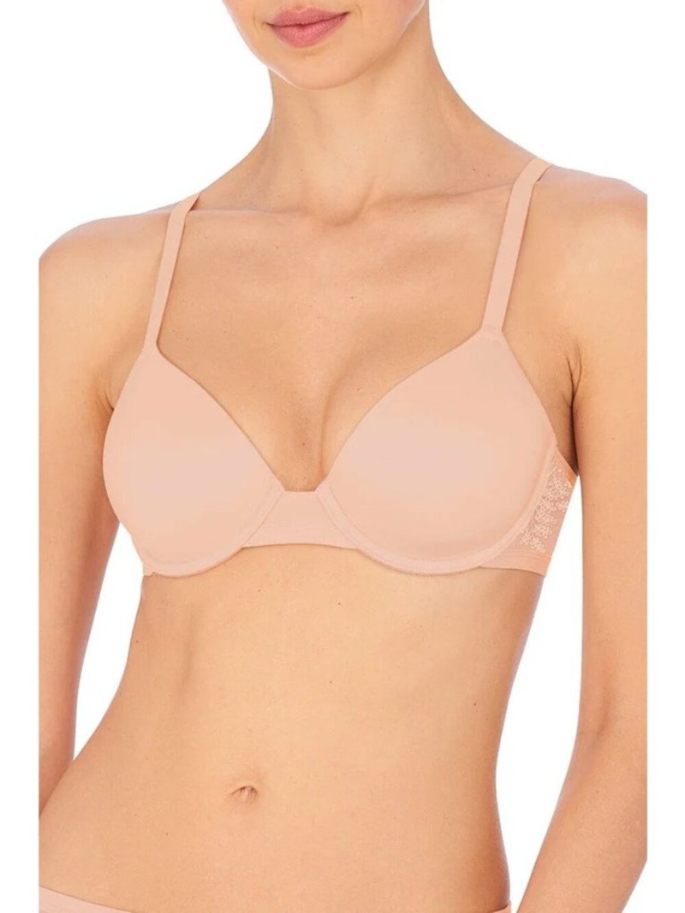 🆕 NATORI Frame Contour Underwire T-Shirt Bra 38DD Beige #721310